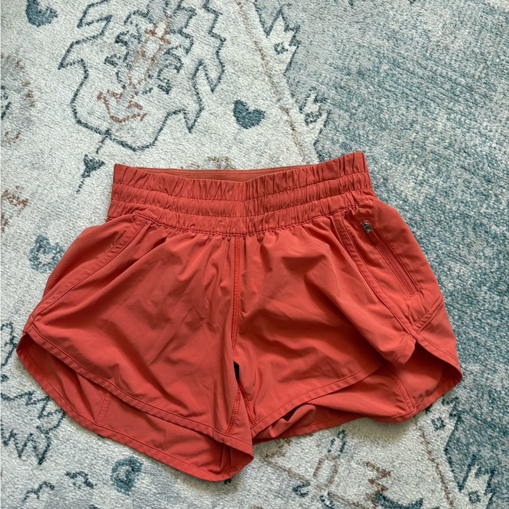 lululemon athletica Orange Athletic Shorts